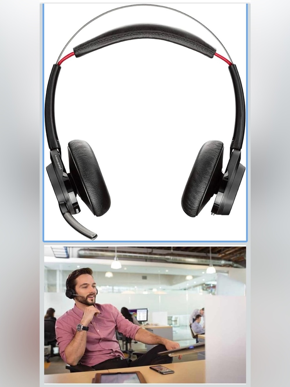 PLANTRONICS On-Ear WirelessHeadset with Boom Microphone -